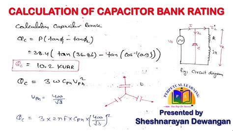 lv capacitor bank|calculation of capacitor bank.